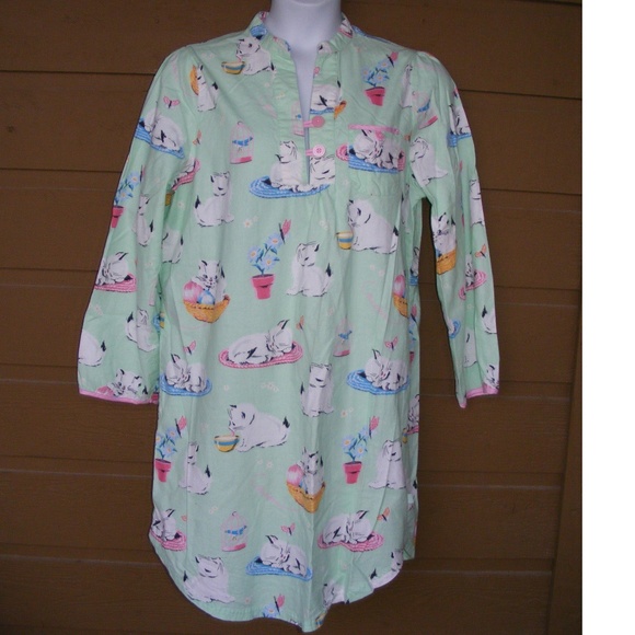 Nick & Nora Other - NICK & NORA Nightgown XL Kittens all over, Flannel